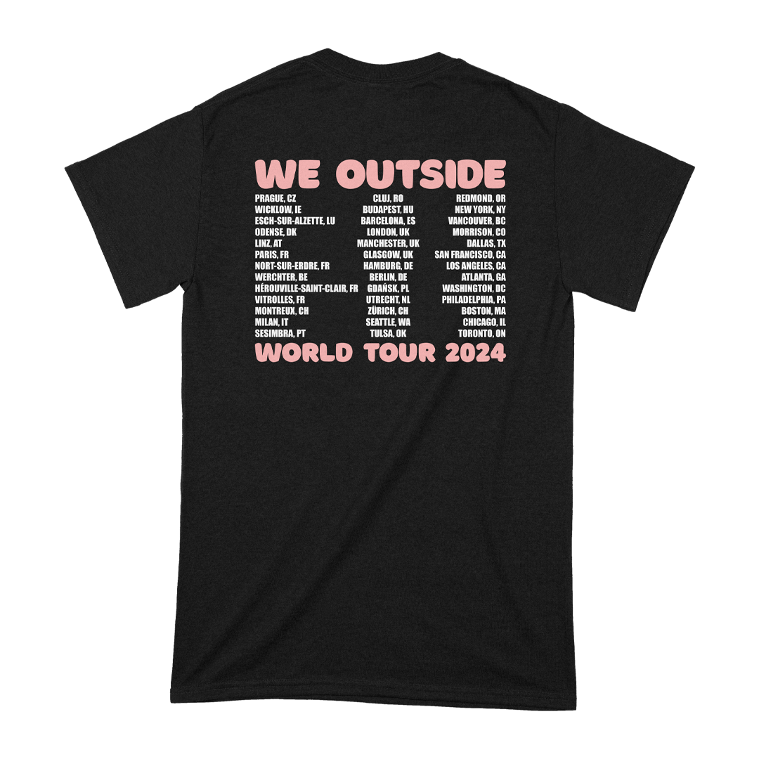 We Outside World Tour 2024 T-Shirt