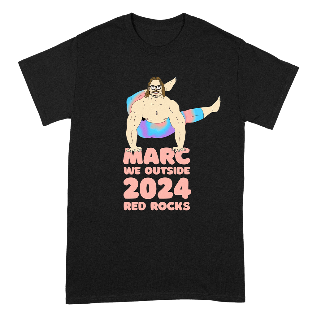 Marc Rebillet We Outside Red Rocks 2024 T-Shirt - Black - Marc Rebillet ...