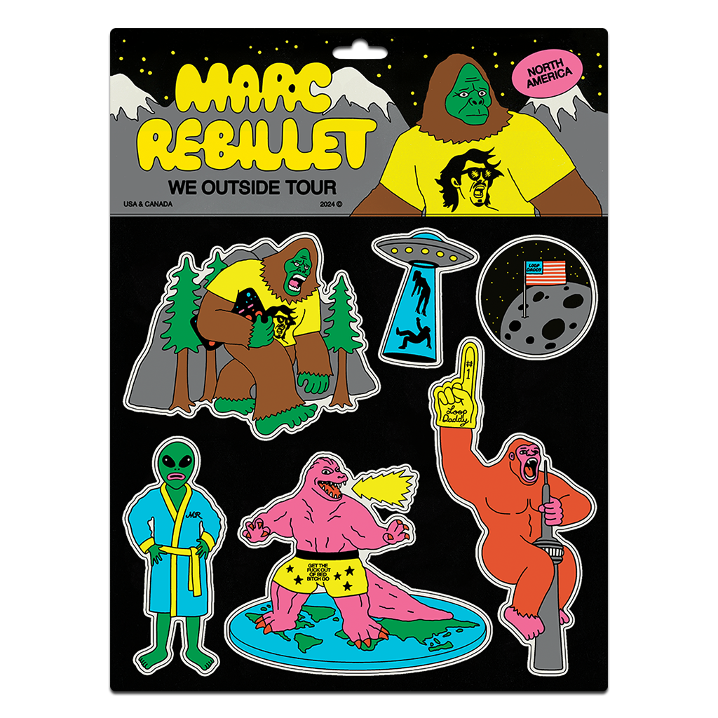 We Outside Tour 2024 USA & Canada Magnet Sheet